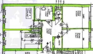Grundriss einer Wohnung